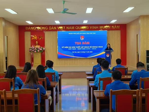 Tỉnh đoàn Phú Thọ tổ chức Tọa đàm Kỷ niệm 50 năm Ngày Việt Nam – Nhật Bản thiết lập quan hệ ngoại  giao (1973 – 2023)