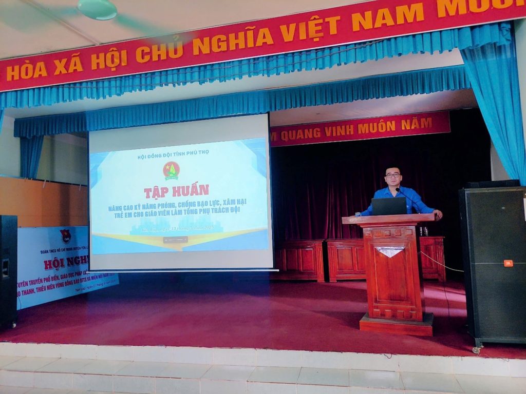 Lớp tập huấn kỹ năng phòng, chống bạo lực, xâm hại trẻ em cho giáo viên Tổng phụ trách Đội năm 2025