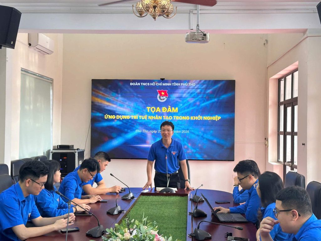 Đoàn TNCS Hồ Chí Minh tỉnh Phú Thọ tổ chức Tọa đàm “Ứng dụng trí tuệ nhân tạo trong khởi nghiệp”