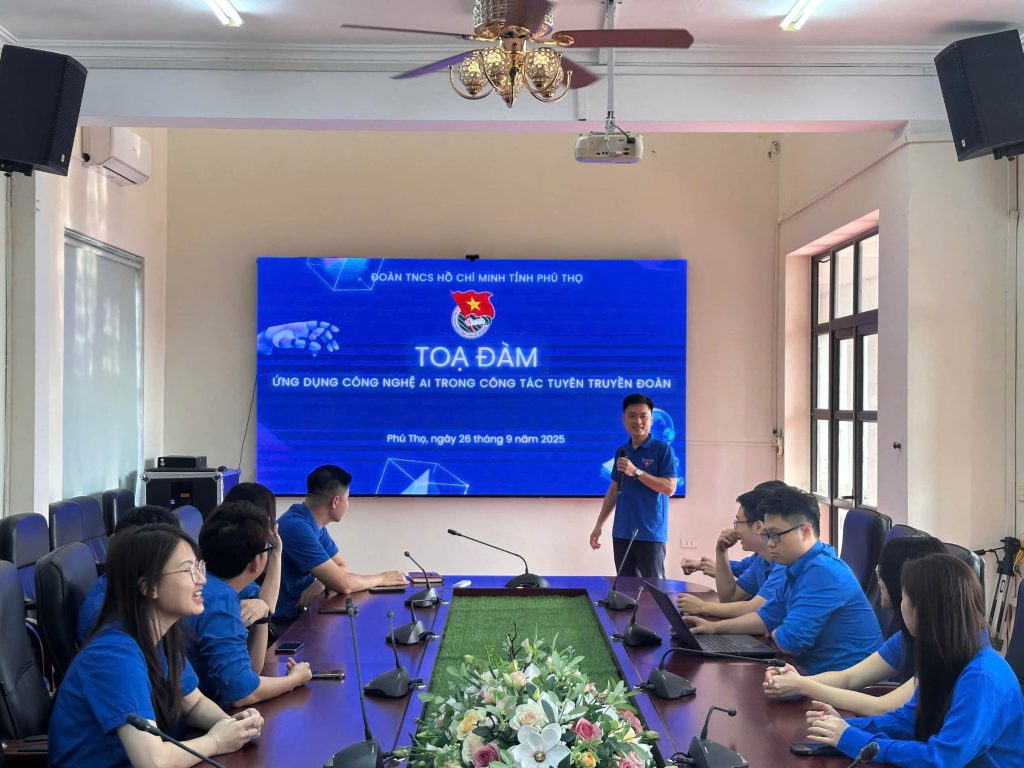 Đoàn TNCS Hồ Chí Minh tỉnh Phú Thọ tổ chức Tọa đàm “Ứng dụng công nghệ AI trong công tác tuyên truyền Đoàn”