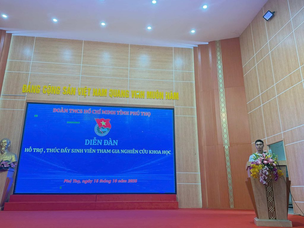 DIỄN ĐÀN HỖ TRỢ, THÚC ĐẨY SINH VIÊN THAM GIA NGHIÊN CỨU KHOA HỌC NĂM 2025
