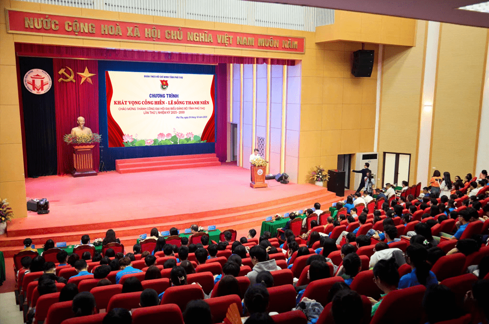 Chương trình “Khát vọng cống hiến, lẽ sống thanh niên” – Chào mừng thành công Đại hội Đại biểu Đảng bộ tỉnh Phú Thọ lần thứ I, nhiệm kỳ 2025 – 2030