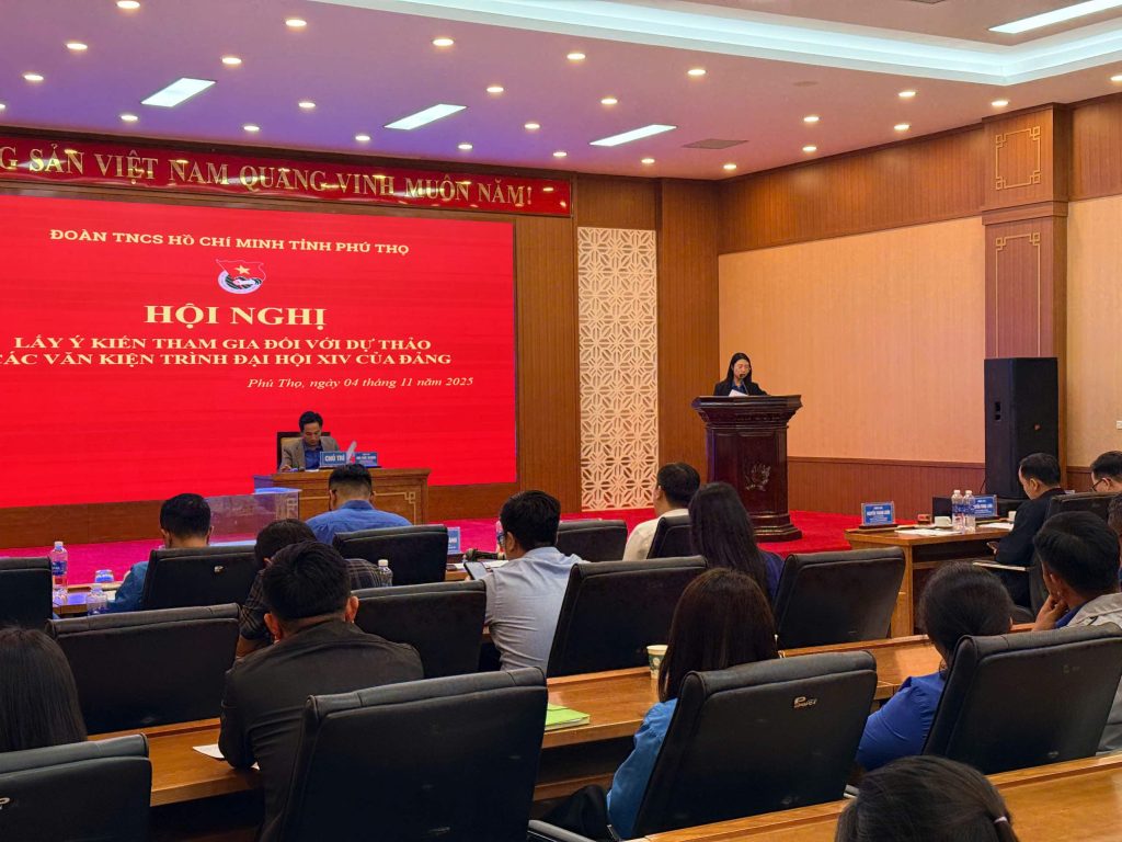 Tỉnh đoàn Phú Thọ tổ chức hội nghị lấy ý kiến góp ý vào dự thảo các văn kiện trình Đại hội XIV của Đảng