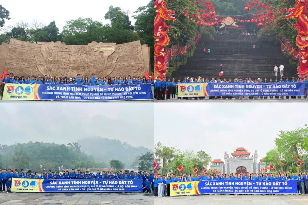 “Sắc xanh” tình nguyện trên đỉnh Nghĩa Lĩnh: Tuổi trẻ Phú Thọ tiếp nối hào khí Đất Tổ thiêng liêng