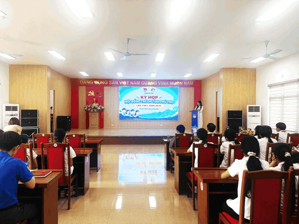 PHIÊN HỌP LẦN THỨ I HỘI ĐỒNG TRẺ EM TỈNH PHÚ THỌ NĂM 2026