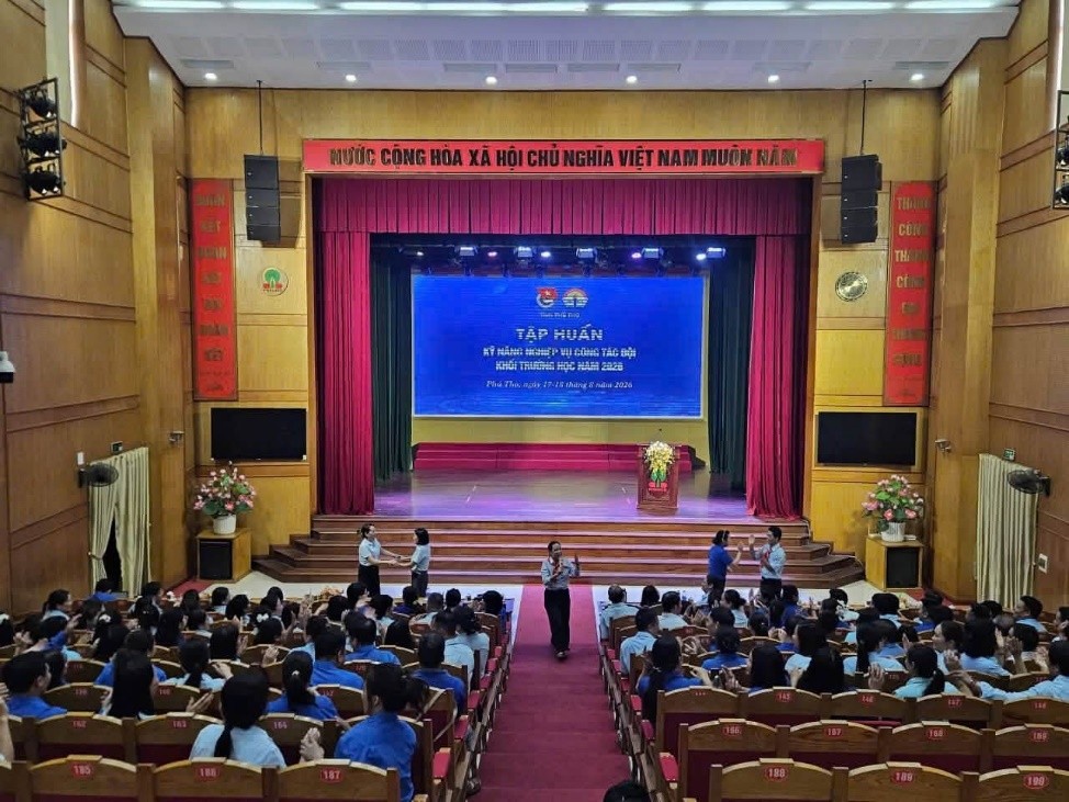 PHÚ THỌ: TẬP HUẤN KỸ NĂNG, NGHIỆP VỤ CÔNG TÁC ĐỘI KHỐI TRƯỜNG HỌC   TẬP HUẤN TRIỂN KHAI CHƯƠNG TRÌNH NGÀY HỘI “THIẾU NHI VIỆT NAM – HỌC TẬP SÁNG TẠO” NĂM HỌC 2026–2027 NĂM HỌC 2026–2027